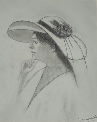Graphite powder and pencil.